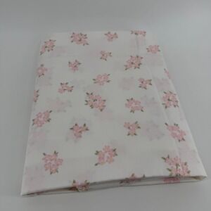 Pottery Barn Kids Twin Flat Sheet Pink Floral Cotton Replacement Bedding PBK